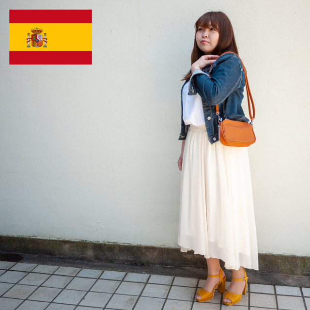 スペイン直送/2wayミニバッグ(キャメル)